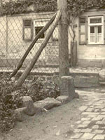 Historisches Bild der Bachgasse in Langen.