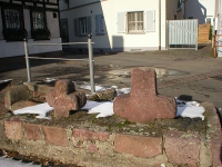 Sühnekreuz, wie es heute noch im Stadtbild zu sehen ist.