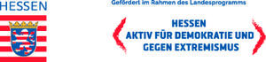 Logo von Hessen aktiv für Demokratie und gegen Rassismus.