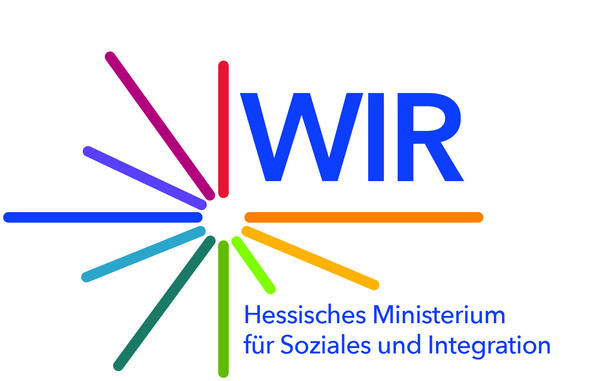 Logo der Kampagne WIR vom Hessischen Ministerium für Soziales und Integration.