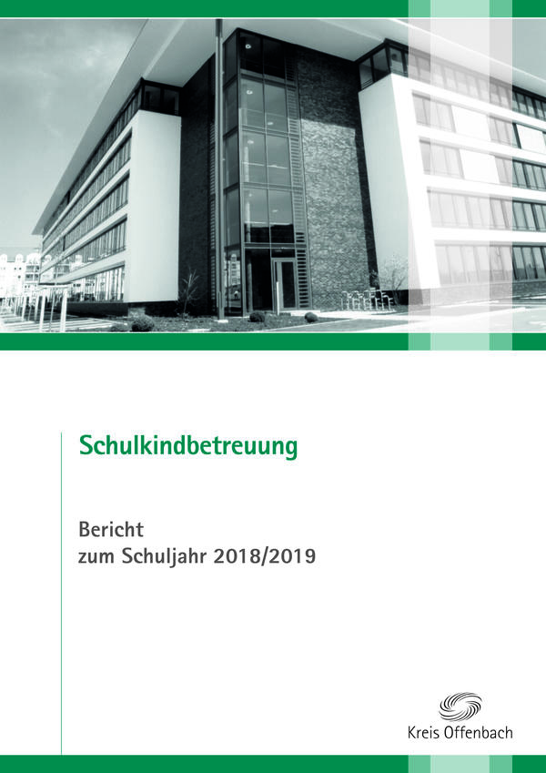 Titelblatt des Berichtes zur Schulkindbetreuung zum Schuljahr 2018/2019.