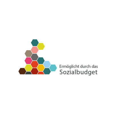 Das Logo des Sozialbudgets des Hessischen Ministeriums für Soziales und Integration.