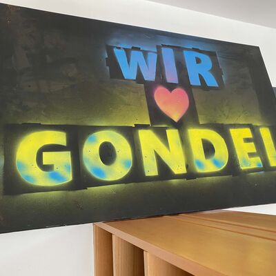 Bild vergr&ouml;&szlig;ern: Schild der Gondel