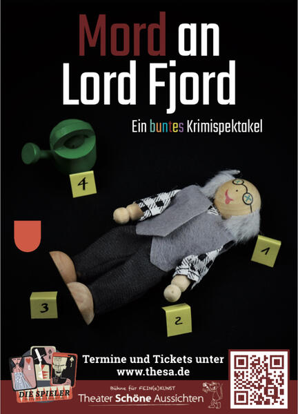 Plakat der Aufführung "Mord an Lord Fjord".