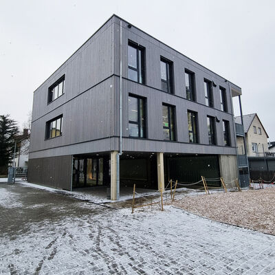 Der Neubau der Geschwister-Scholl-Schule in Langen.