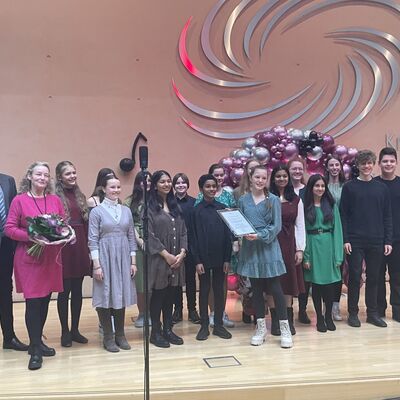 Kulturförderpreisverleihung - Vokalensemble »Young Voices« der Ricarda-Huch-Schule in Dreieich-Sprendlingen