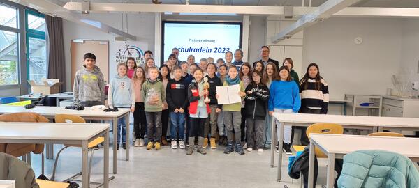 Wettbewerb "Schulradeln 2023" - 1. Platz - Einhardschule Seligenstadt