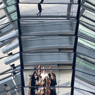 Die Reflektionen in der Reichstagskuppel luden zu noch mehr Fotos ein.