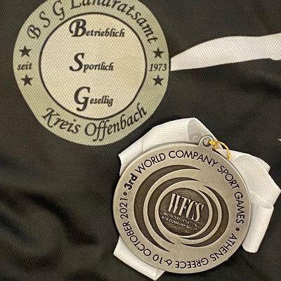 Silbermedaille für die BSG Landratsamt Offenbach