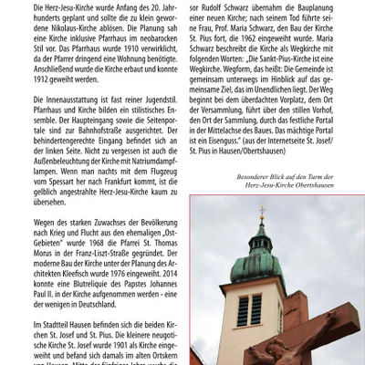 Seite 55 Im Innern der katholischen Pfarrkirche Obertshausen findet sich nahezu reiner Jugendstil