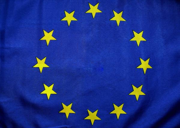 Die Europaflagge.