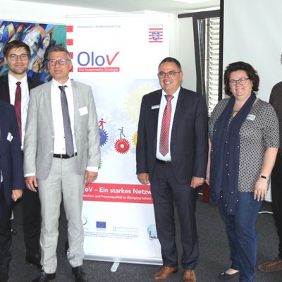 OloV-Tag 2018 - Kreisbeigeordneter Carsten Müller (links) mit weiteren Teilnehmern.