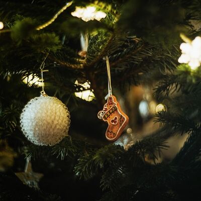 Weihnachtsbaumschmuck am Weihnachtsbaum