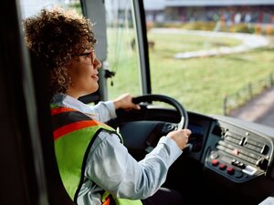 Frauen in Beschäftigung - Busfahrerin