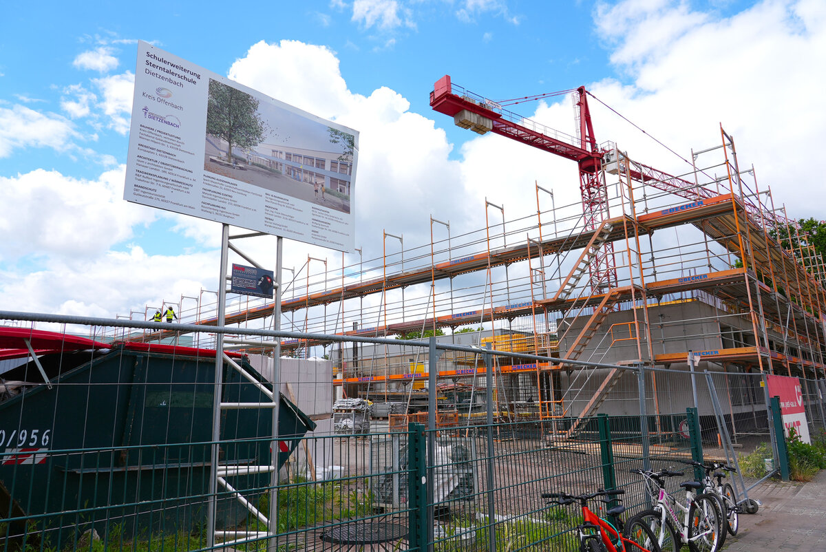 Sterntalerschule Dietzenbach: Ansicht Baustelle