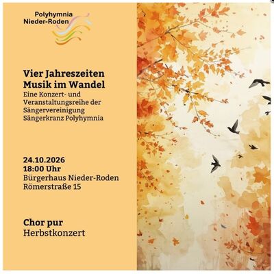 Plakat Herbstkonzert