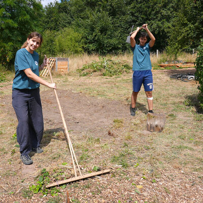 Bild vergr&ouml;&szlig;ern: Internationales Workcamp: Arbeitseinsatz