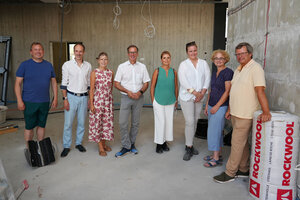 Baustellenbesuch Goetheschule: Gruppenfoto
