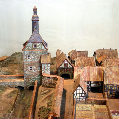 Modell der Stadtbefestigung