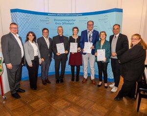 Verleihung des Landesehrenbriefes an Elke Mattil, Charlotte Rothman, Mattias Belz und Bernd Fenchel